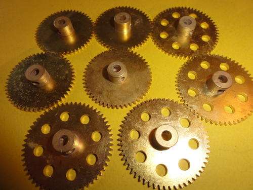MECCANO GEARS ORIGINAL-LOT 6 - 50 & 57 TOOTH
