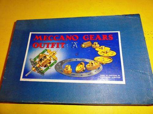 MECCANO GEARS OUTFIT A- 1950- BOXED COMPLETE EXCELLENT