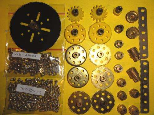 MECCANO--GEARS, RACK & PINION--USED-EXCELLENT.