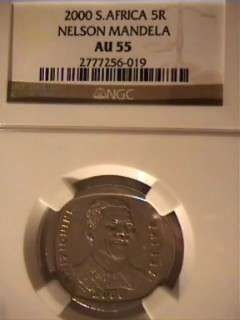 SUPER NGC GRADED AU55 SMILEY 2000 R5 2 COINS AVAILABLE