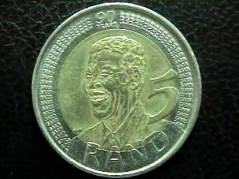 SUPER LOT  : 10 CIRCULATED MANDELA 2008 BIRTHDAY R5 IN ZIP LOCK BAGS @ CRAZY R1 START