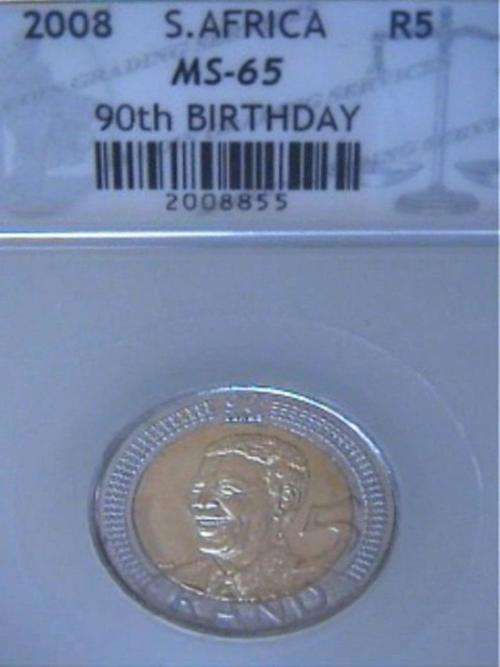 ***MS65***2008 MANDELA BIRTHDAY R5 ***MS65***