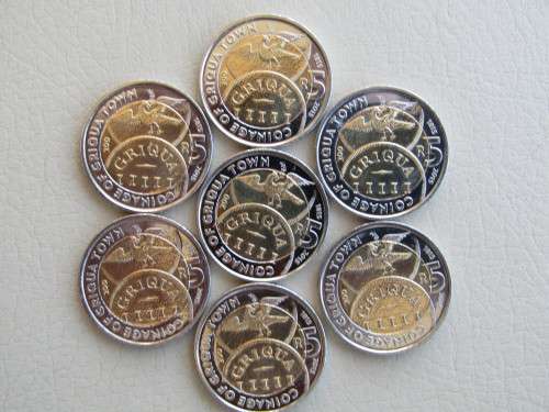 CRAZY R1 START : GRIQUA TOWN 1815-2015 COMMEMORATIVE R5 COIN : 23 UNCIRCULATED COINS