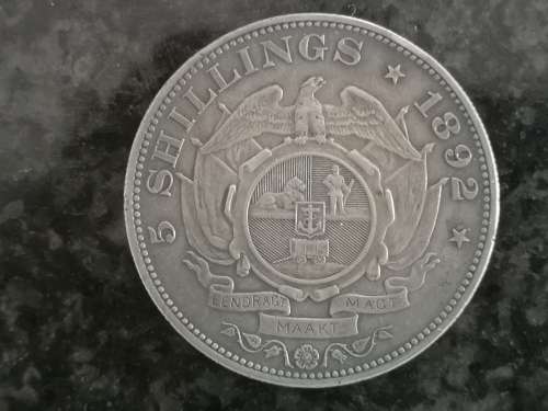***ZAR 1892 5 SHILLINGS S/S***