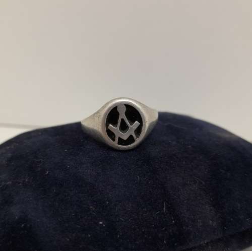 Masonic Ring in Silver