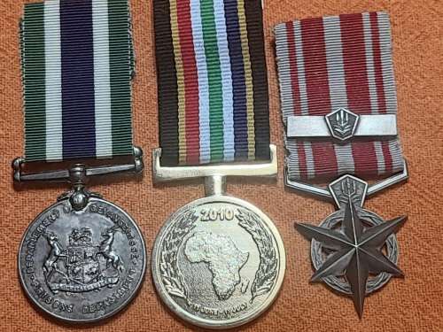 Combating Terrorism Star, Faithfull service Medal Prisons and SAPS World Cup medal