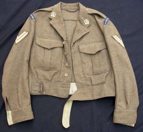 SCARCE EARLY SADF BATTLE JACKET WITH INSIGNIA c.1964