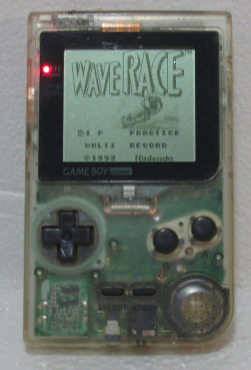 Game Boy Pocket with Wave Race Game