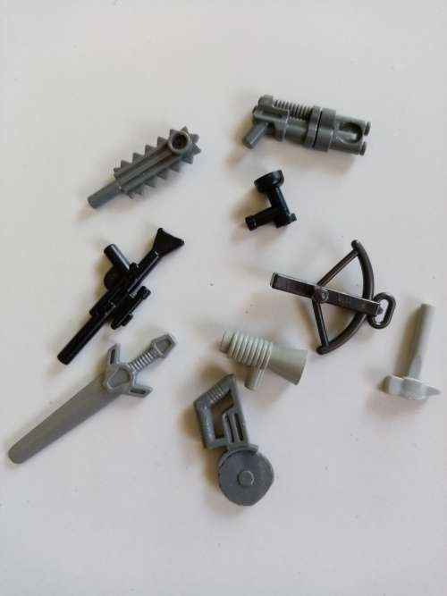 Lego Lot  with weapons