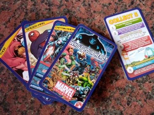 Marvel Trump cards complete