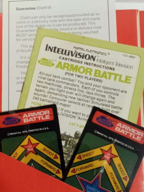 Intellivision Armor Battle Game complete