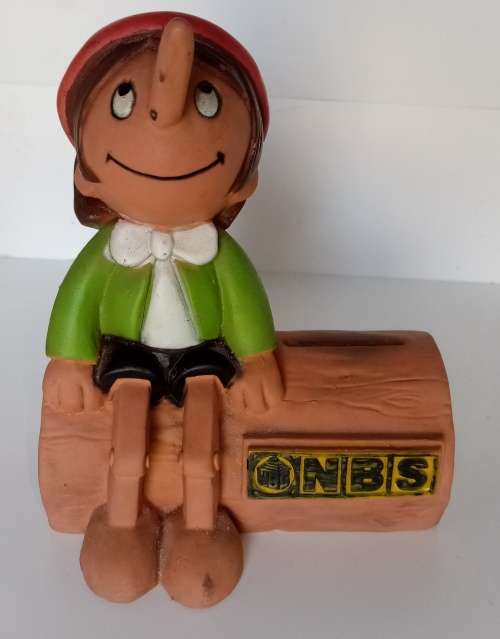 Vintage Pinnochio Coin Bank