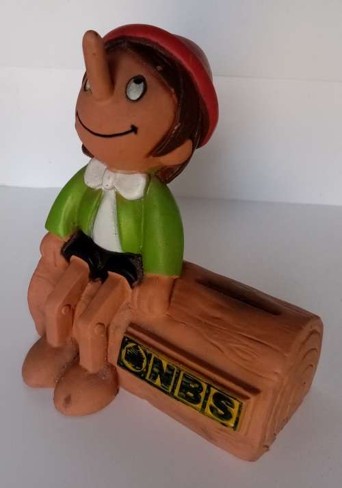 Vintage Pinnochio Coin Bank
