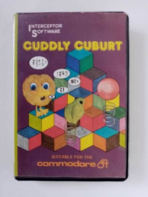 Commodore 64 Qbert Game Cassette and