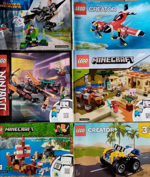 Massive Lego Manual Lot 40 Books