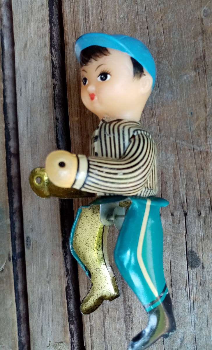 Tin Toy Motorcycle Rider