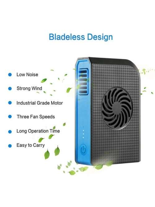 6000mAh Power Bank - High Capacity Lithium Battery, Built-In Fan, 55dB, Brushless Motor