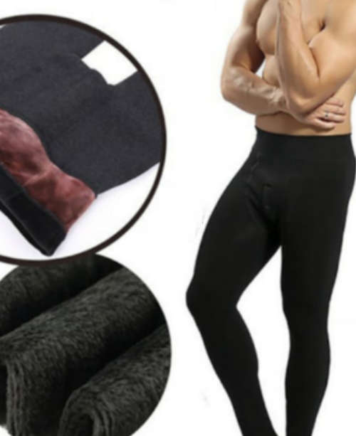 Men`s winter black long warm  underwear