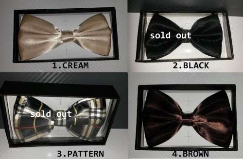 GET TWO BOW TIES BROWN AND CREME!!!