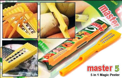 GET TWO!!! 5 IN 1 MULTIPLE VEGETABLE & FRUIT PEELERS!!!