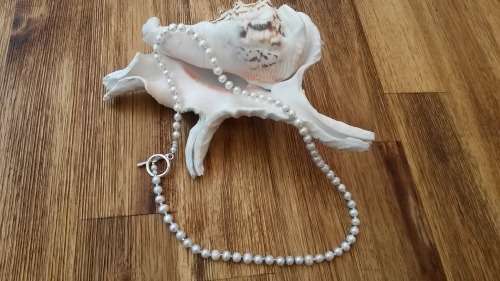 A PETITEWHITE (0.4) PEARL NECKLACE 50.5CM !!!