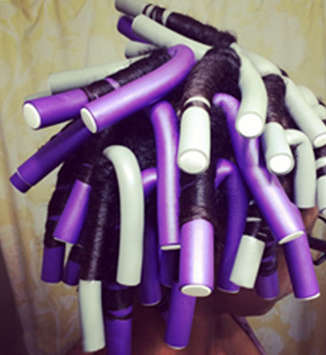 10 PINK "BEAUTY- SLEEP " BENDABLE CURLERS FOR MEDIUM TO LONG HAIR!!