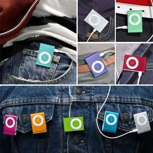 MP3 PLAYER (SHUFFLE STYLE) WITH MINI CLIP METAL CASE - EXCELLENT GIFT !!!