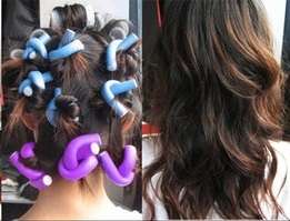 10  "BEAUTY- SLEEP " BENDABLE CURLERS (7mm thick) FOR MEDIUM TO LONG HAIR!!