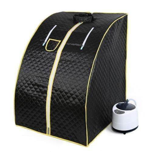 Black Steam Sauna Portable Steam Sauna Room Latest Model Relax Steam Sauna