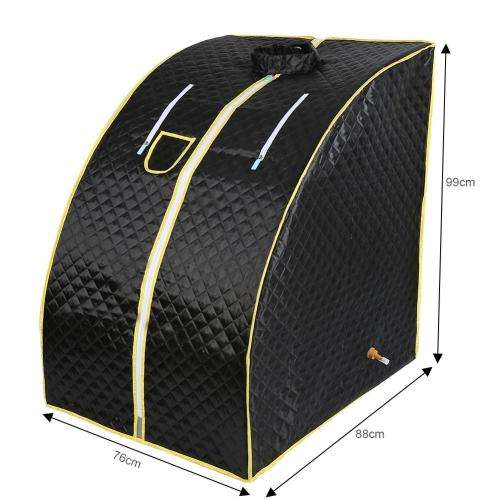 Black Steam Sauna Portable Steam Sauna Room Latest Model Relax Steam Sauna