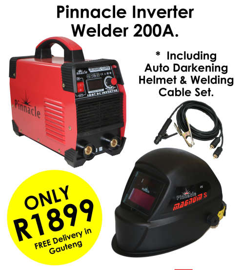 Inverter Welder 200Amp + Free Helmet