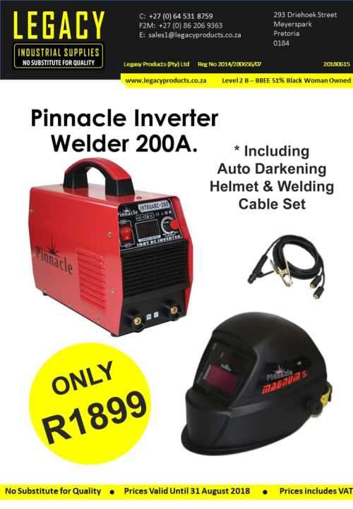 Inverter Welder 200Amp + Free Helmet