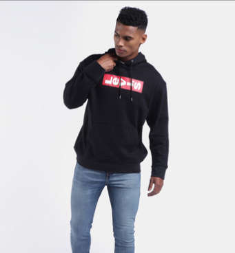 100% Original Levi`s Men`s Hoodie (Black) Large- Brand new (Retail R899)