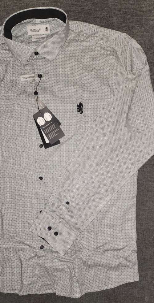 Original PRINGLE of Scotland Formal Shirt - Large (Retail R1599) - Tailored Fit - 100% Cotton