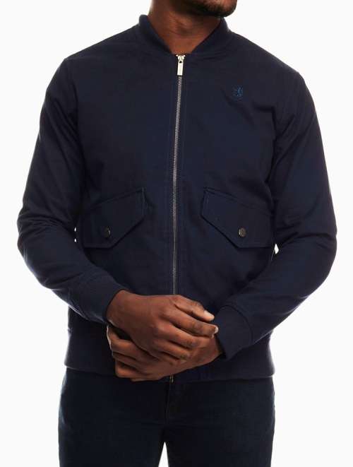 Original PRINGLE of Scotland Bomber Jacket (Navy) - Medium (Retail R3299)