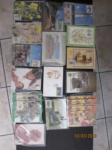 Boputhatswana date stamps, maxi cards and FDC's - 124 items