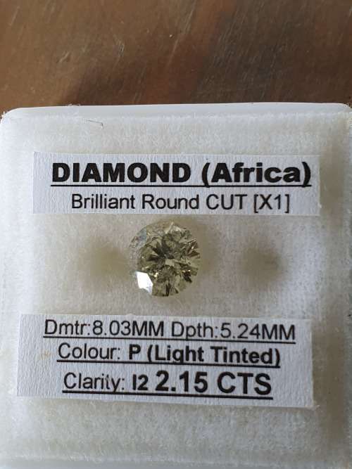 Large loose natural diamond 2.15 CTS!!