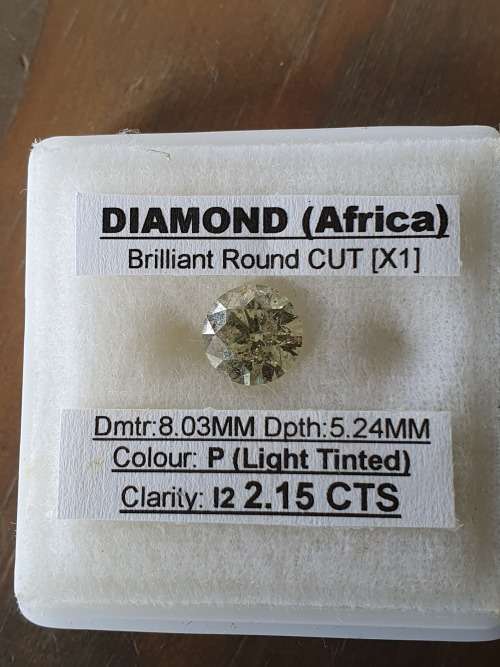 Large loose natural diamond 2.15 CTS!!
