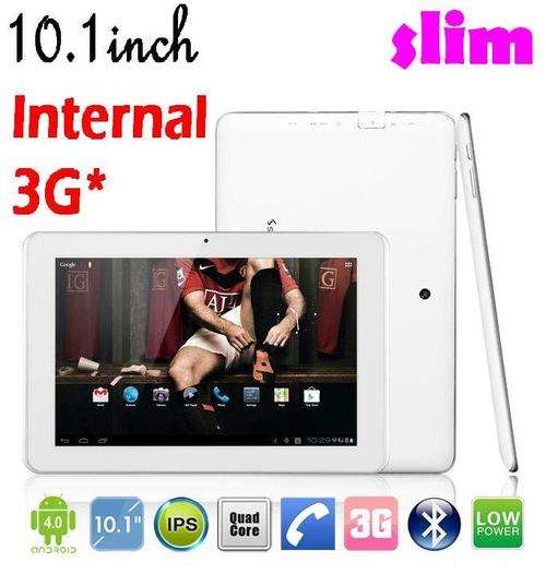 **SLIM** 10.1 inch Sanei N10 dual core Tablet pc. Internal 3G. Phone Call. Android 4.05. 2 cameras