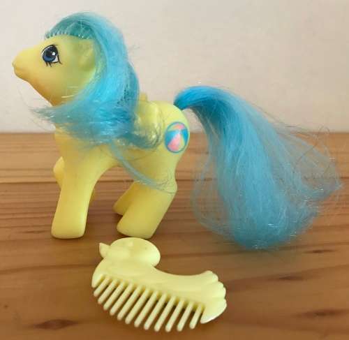 My Little Pony - First Tooth Baby Ponies - Baby Bouncy (TLC) with brush (1986)