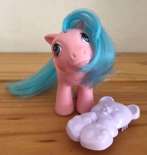 My Little Pony - Play and Care Baby Ponies - Baby Firefly with brush (1984)