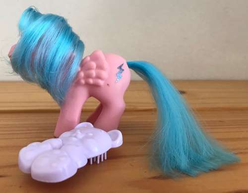 My Little Pony - Play and Care Baby Ponies - Baby Firefly with brush (1984)