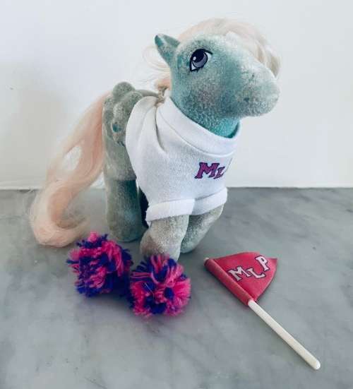 My Little Pony - So Soft - Wind Whistler (1985) with Pony Wear - Pom Pom Pony (1984 - incomplete)