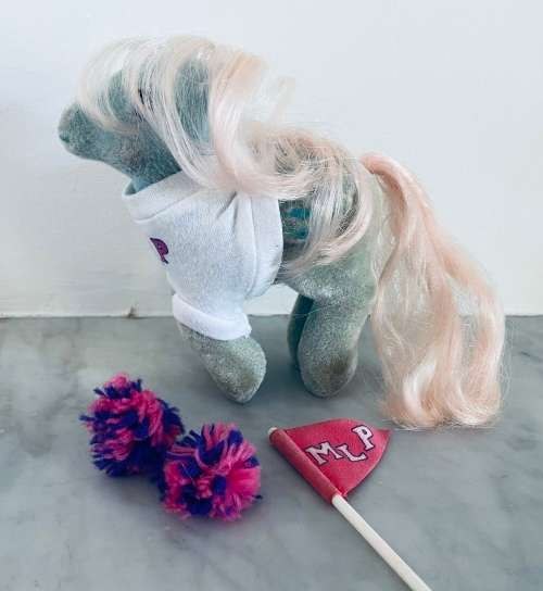 My Little Pony - So Soft - Wind Whistler (1985) with Pony Wear - Pom Pom Pony (1984 - incomplete)