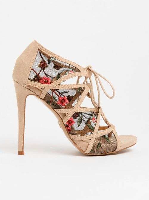 Cherry Sofia Heels