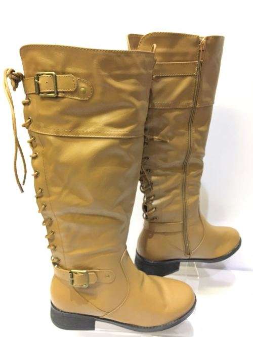 Ladies Long Lace Up Boots