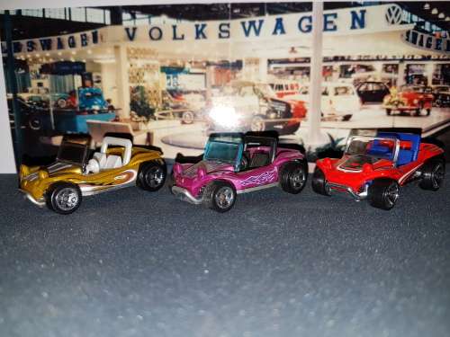 Hot Wheels VW Volkswagen Meyers Manx Beach Buggy lot of 3