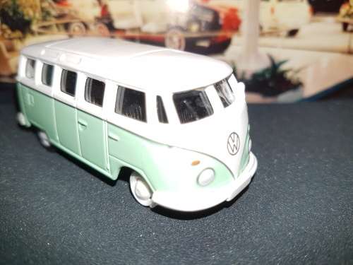 GREENLIGHT VW SAMBA BUS GREEN W/WHITE ROOF SERIES 5 MOTOR WORLD