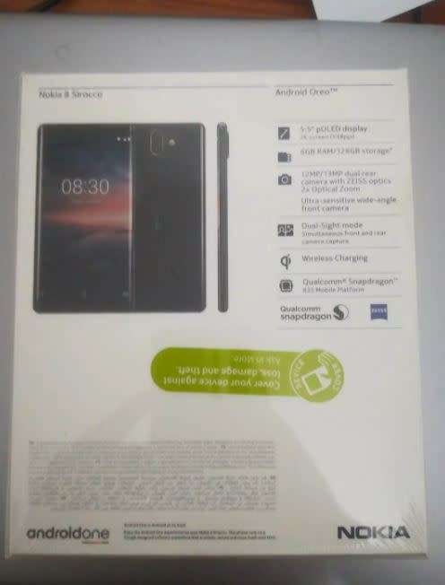 Nokia 8 Sirocco - 6GB Ram 128GB Storage - Brand New - Sealed Box