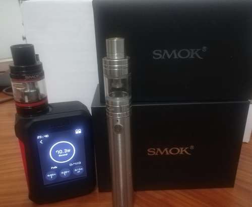 Smok G-Priv 220W Touch Kit and 15 Atomizers + Smok Stick One Basic Starter Kit